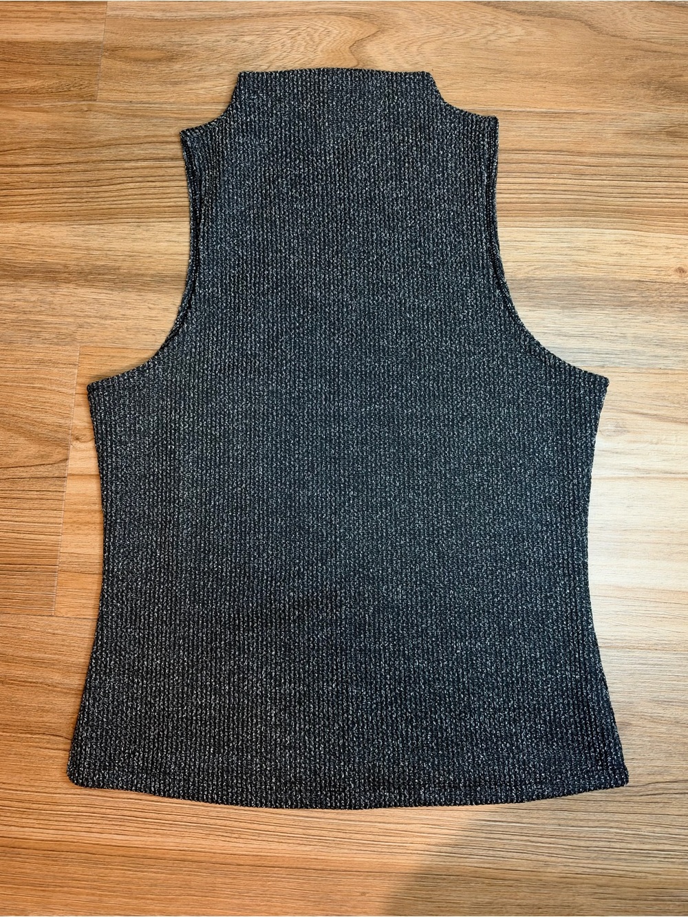 H&M SHINY TOP WITH A MOCK NECK